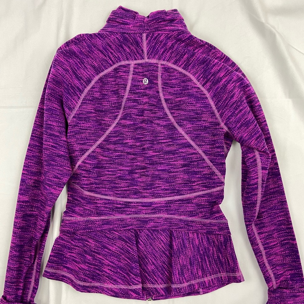 Lululemon purple/pink peplum jacket
